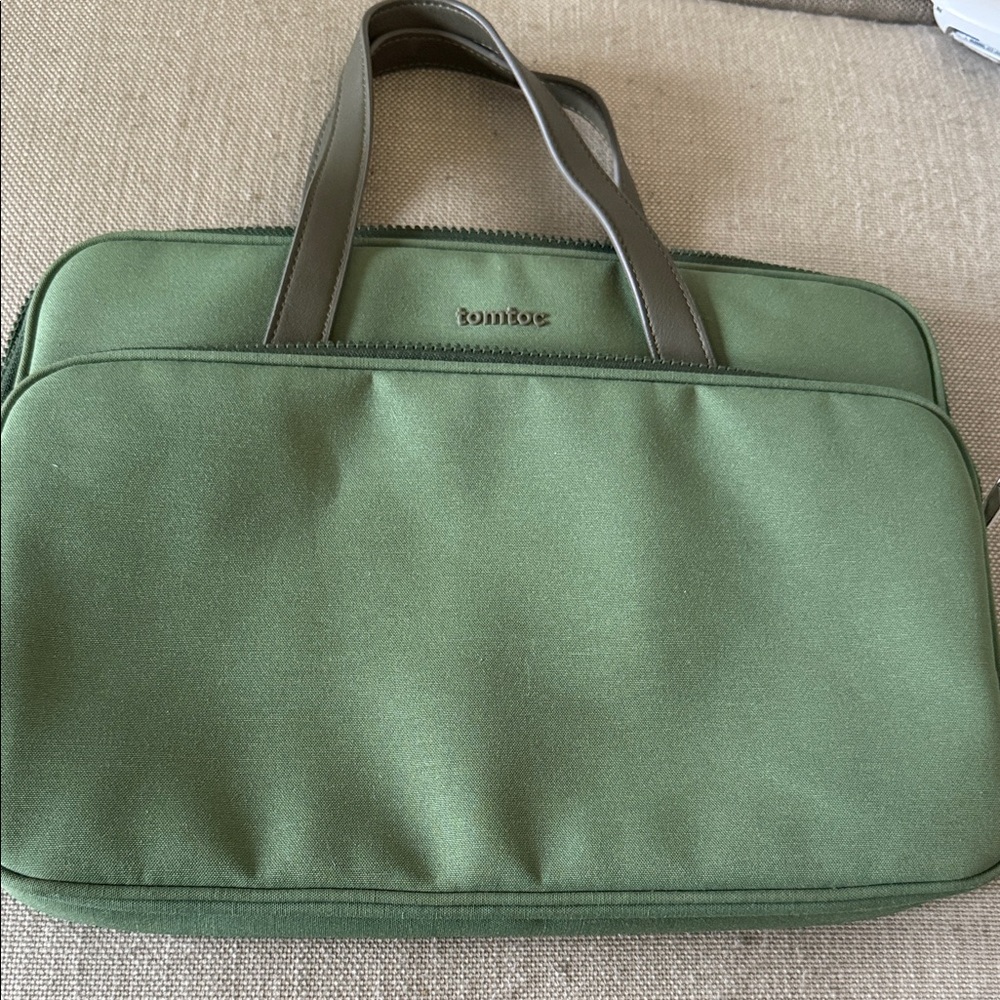 Tomtoc Green Men's Laptop Bag
